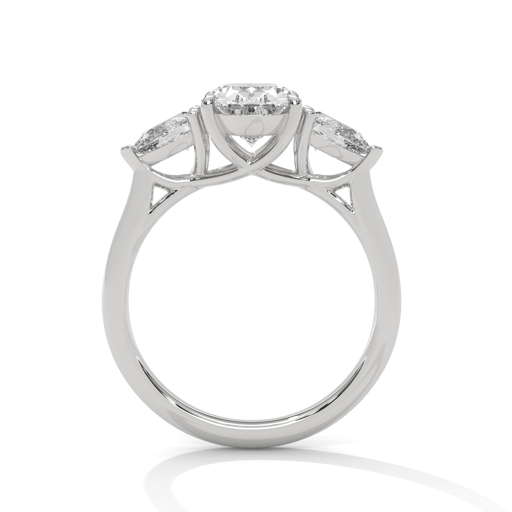 River Three Stone Ring