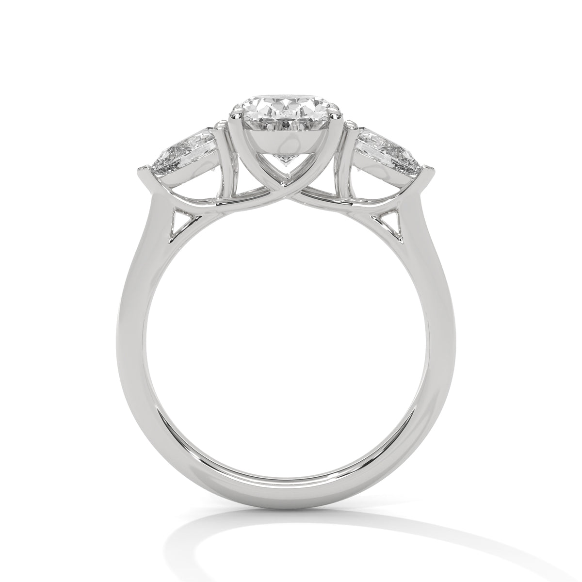 River Three Stone Ring