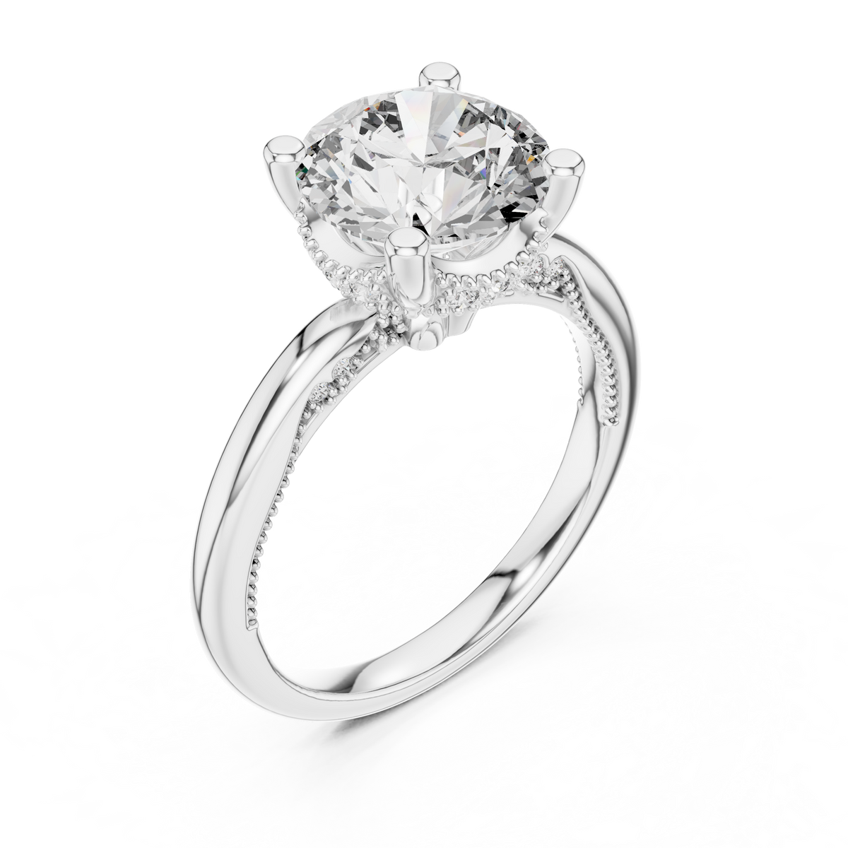 Willow Solitaire Ring