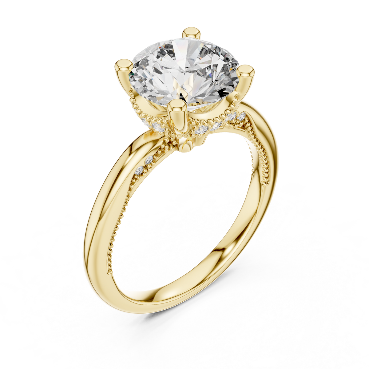 Willow Solitaire Ring