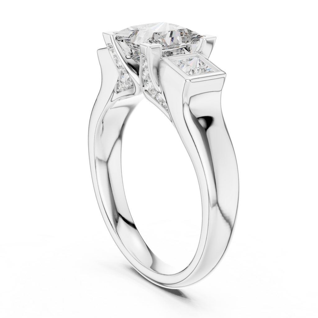 Naomi Three Stone Ring