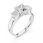 Naomi Three Stone Ring
