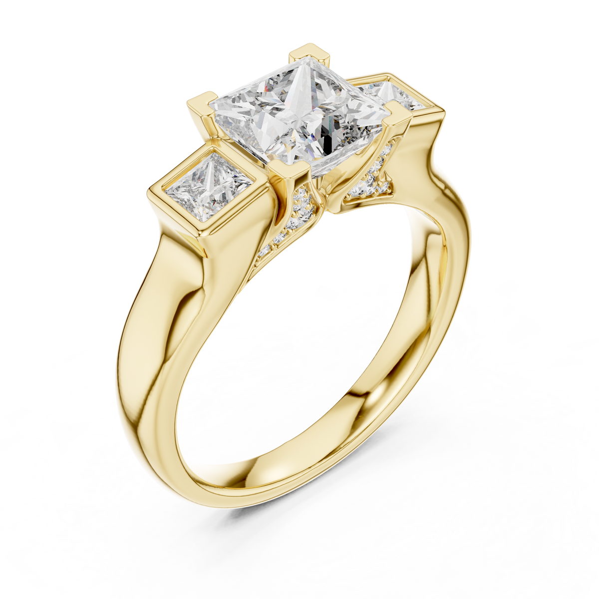 Naomi Three Stone Ring