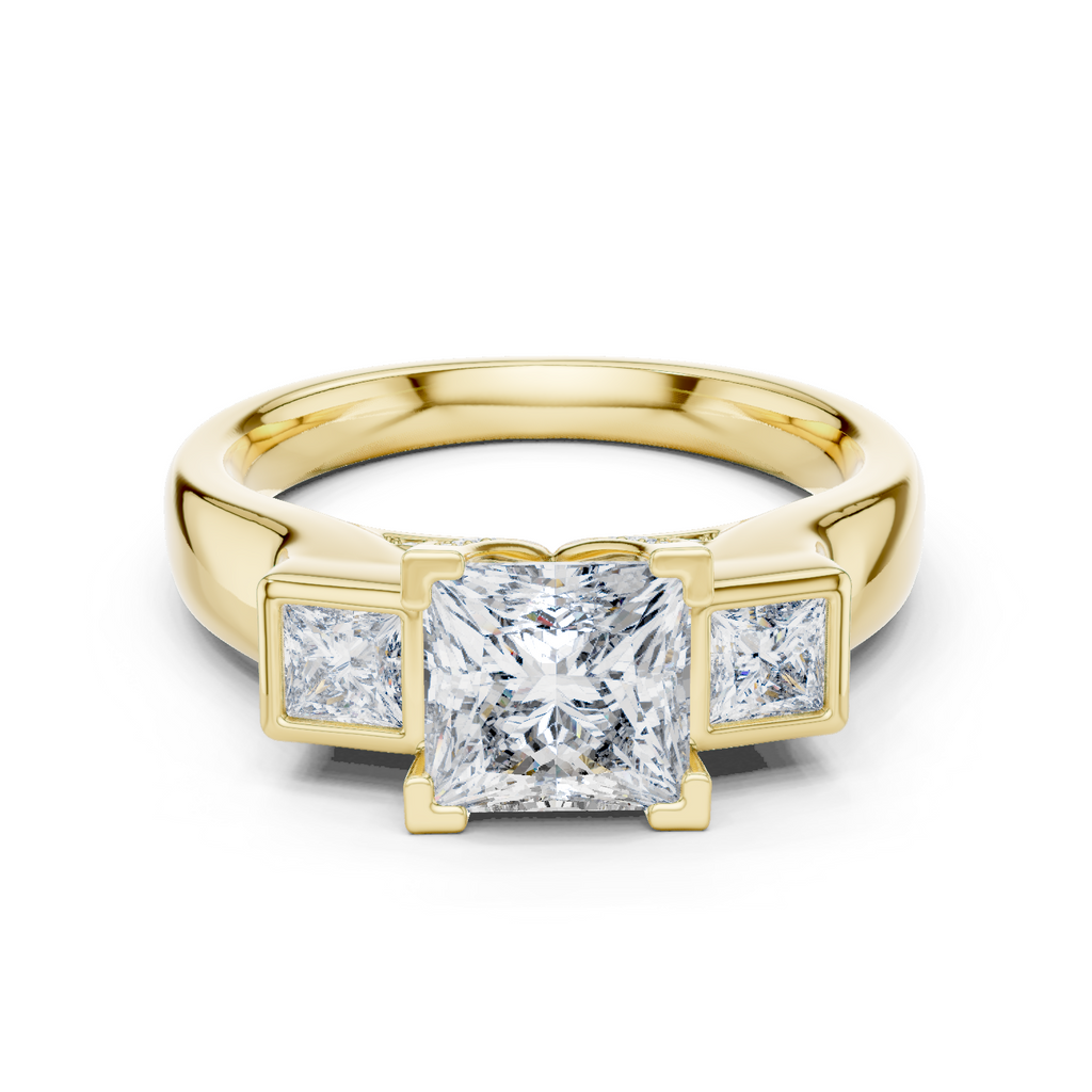 Naomi Three Stone Ring