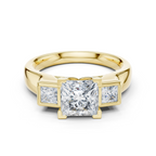 Naomi Three Stone Ring