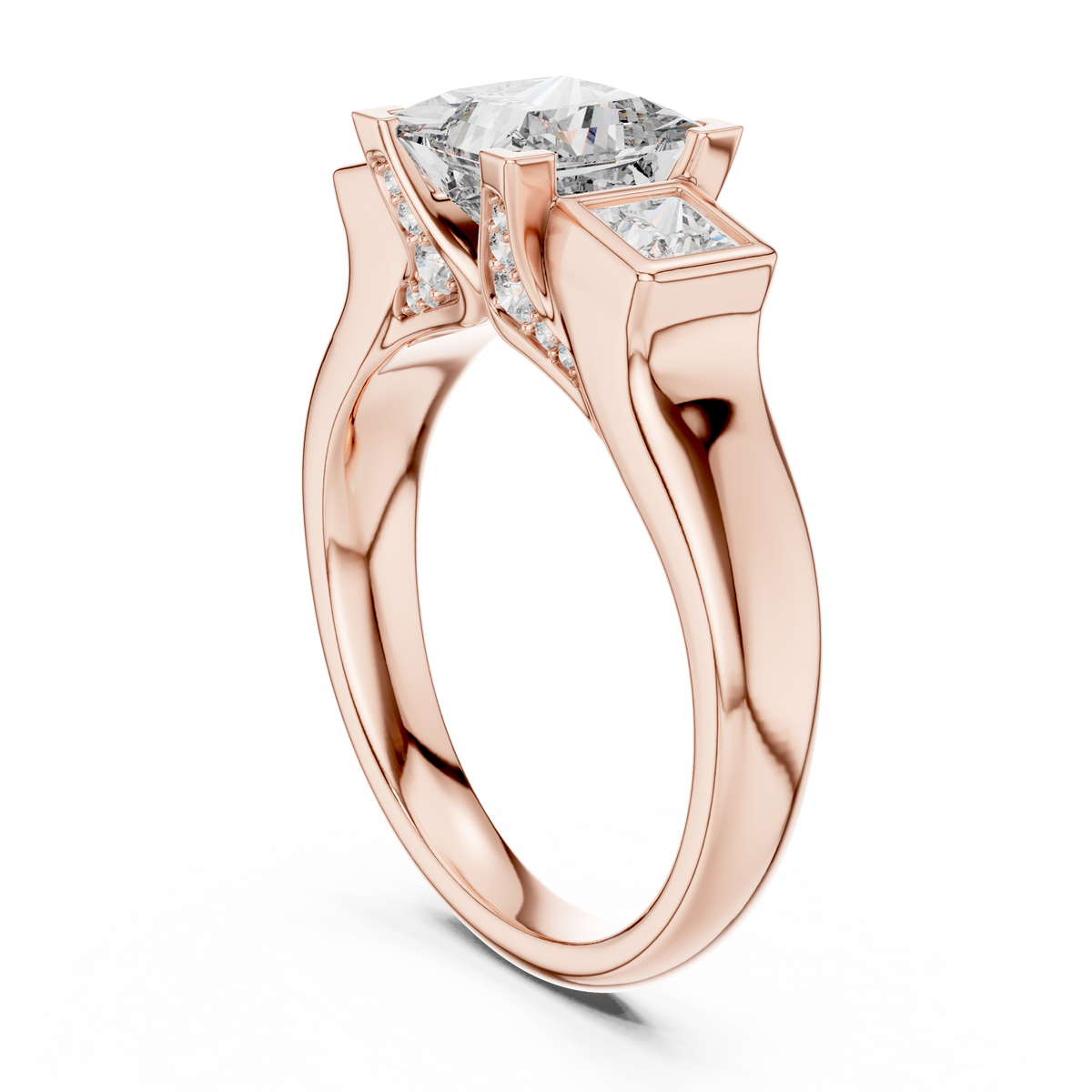 Naomi Three Stone Ring