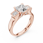 Naomi Three Stone Ring