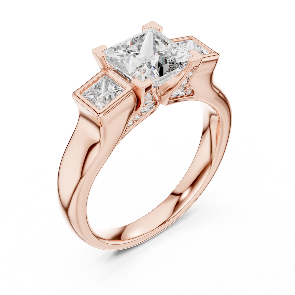 Naomi Three Stone Ring