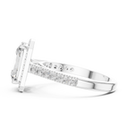 Cora Solitaire  Halo Ring