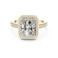 Cora Solitaire  Halo Ring