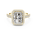 Cora Solitaire  Halo Ring