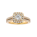 Christiana Solitaire Halo Ring