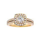 Christiana Solitaire Halo Ring