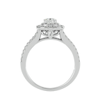 Christiana Solitaire Halo Ring