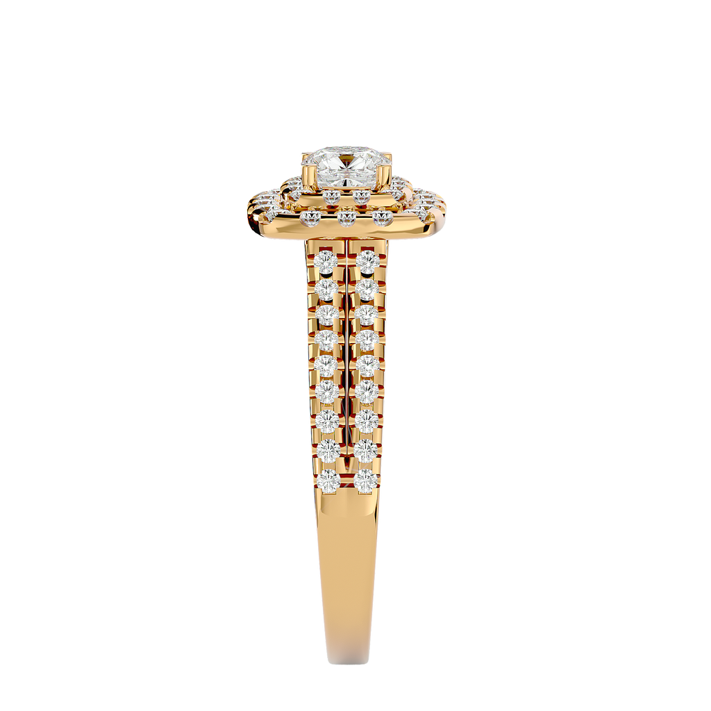 Christiana Solitaire Halo Ring