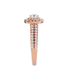 Christiana Solitaire Halo Ring