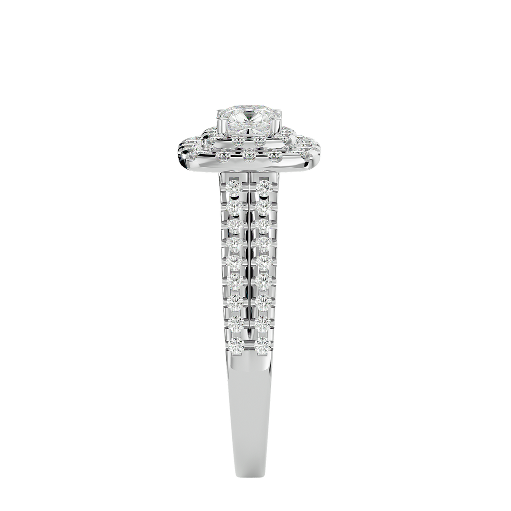 Christiana Solitaire Halo Ring