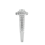 Christiana Solitaire Halo Ring