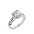Christiana Solitaire Halo Ring