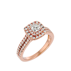 Christiana Solitaire Halo Ring