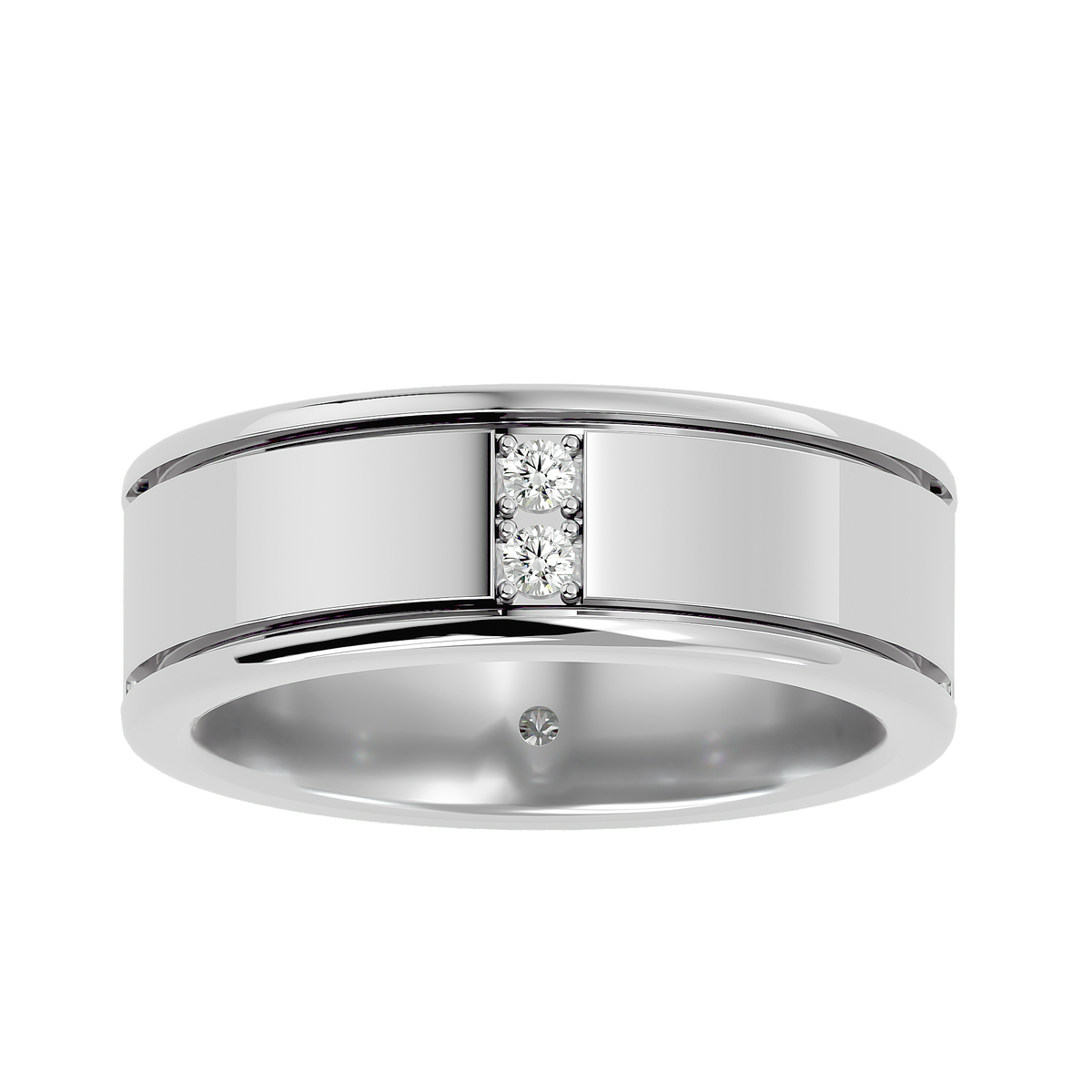 George Diamond Mens Ring