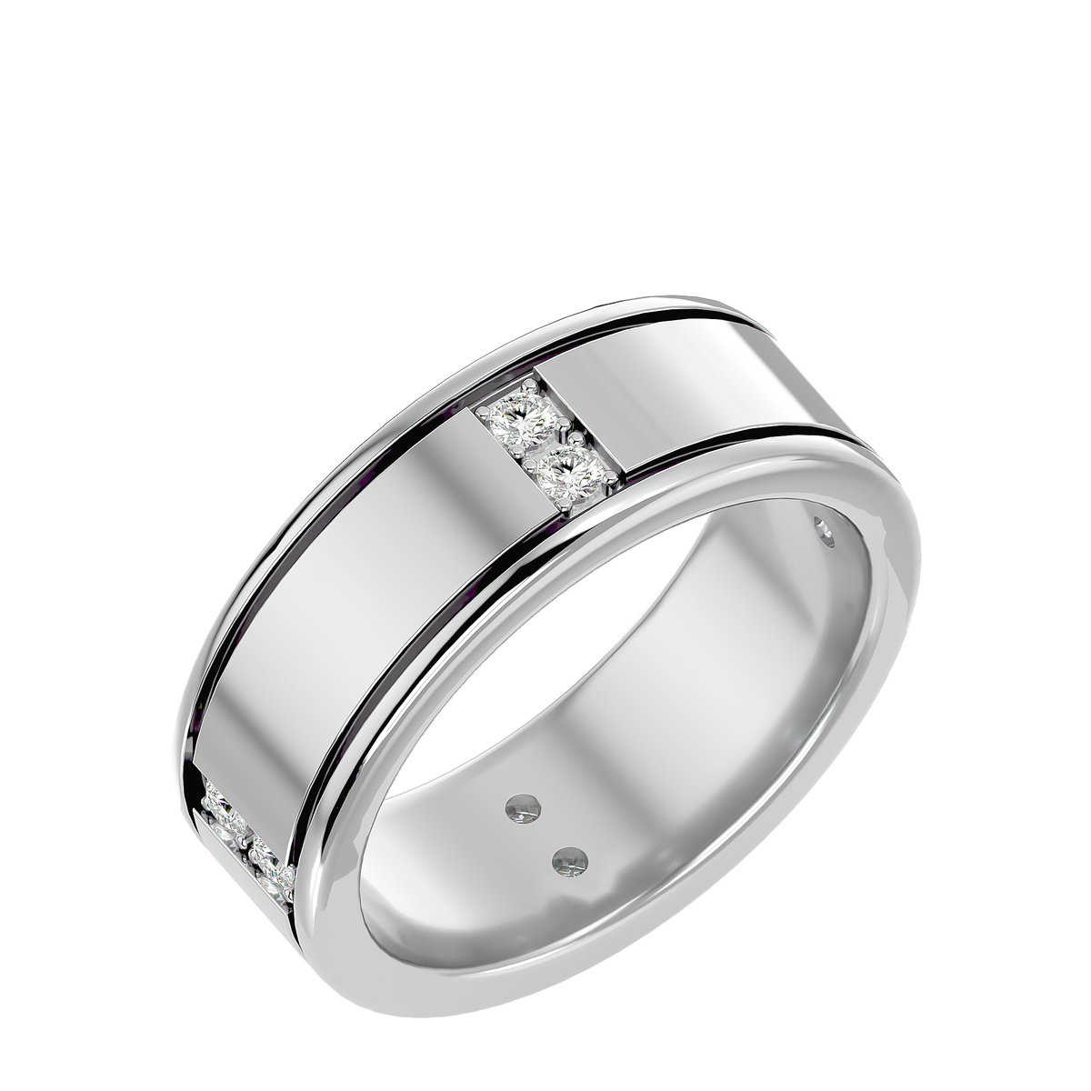 George Diamond Mens Ring