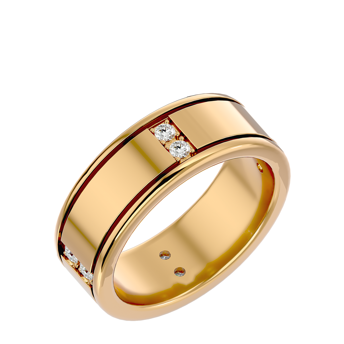 George Diamond Mens Ring