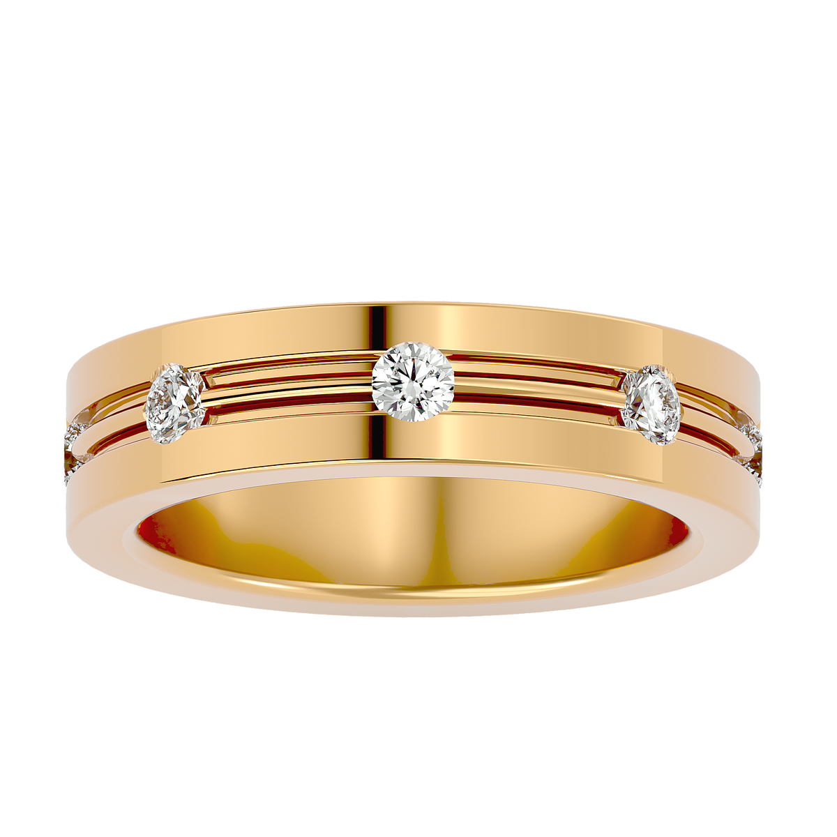 Geraldo Diamond Mens Ring