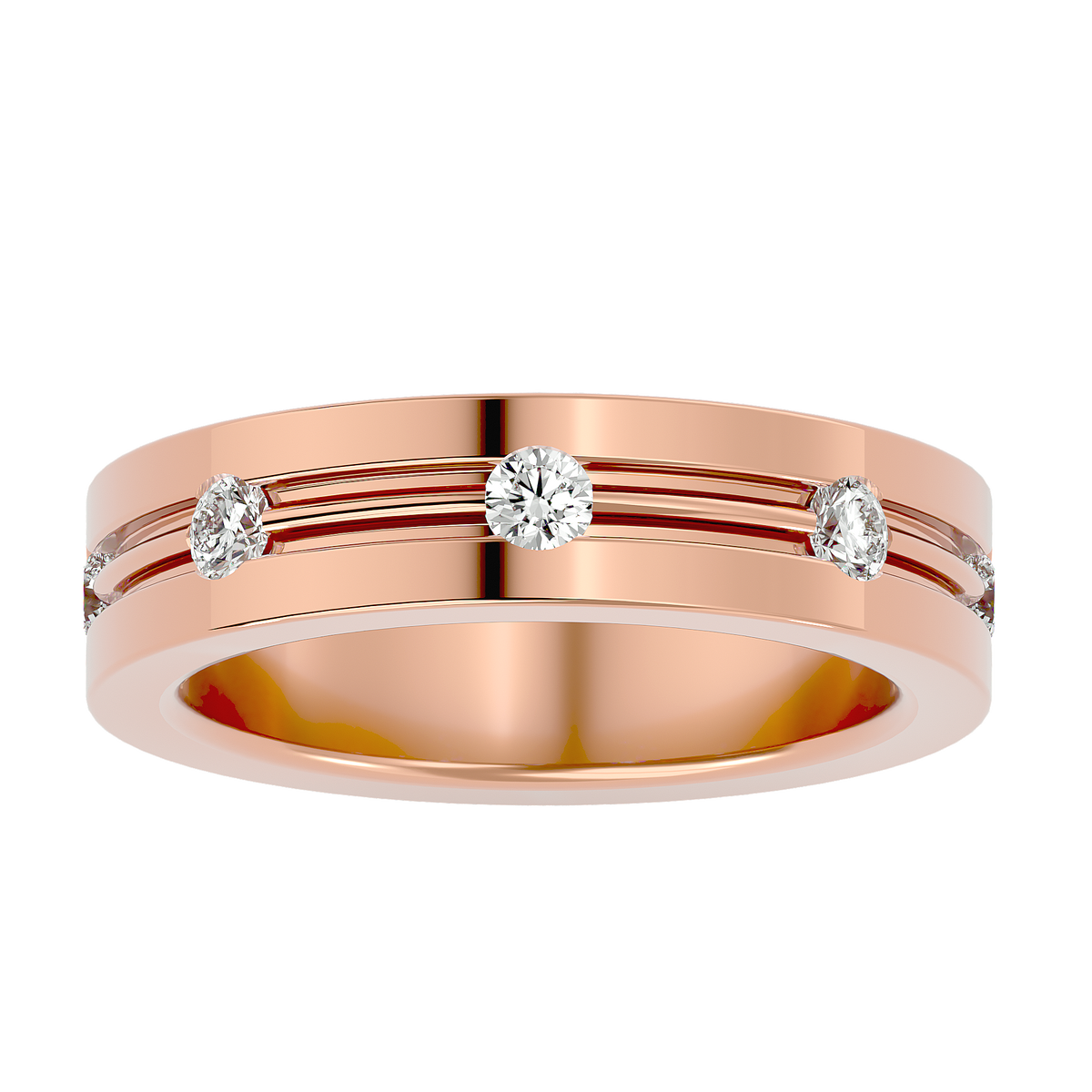 Geraldo Diamond Mens Ring