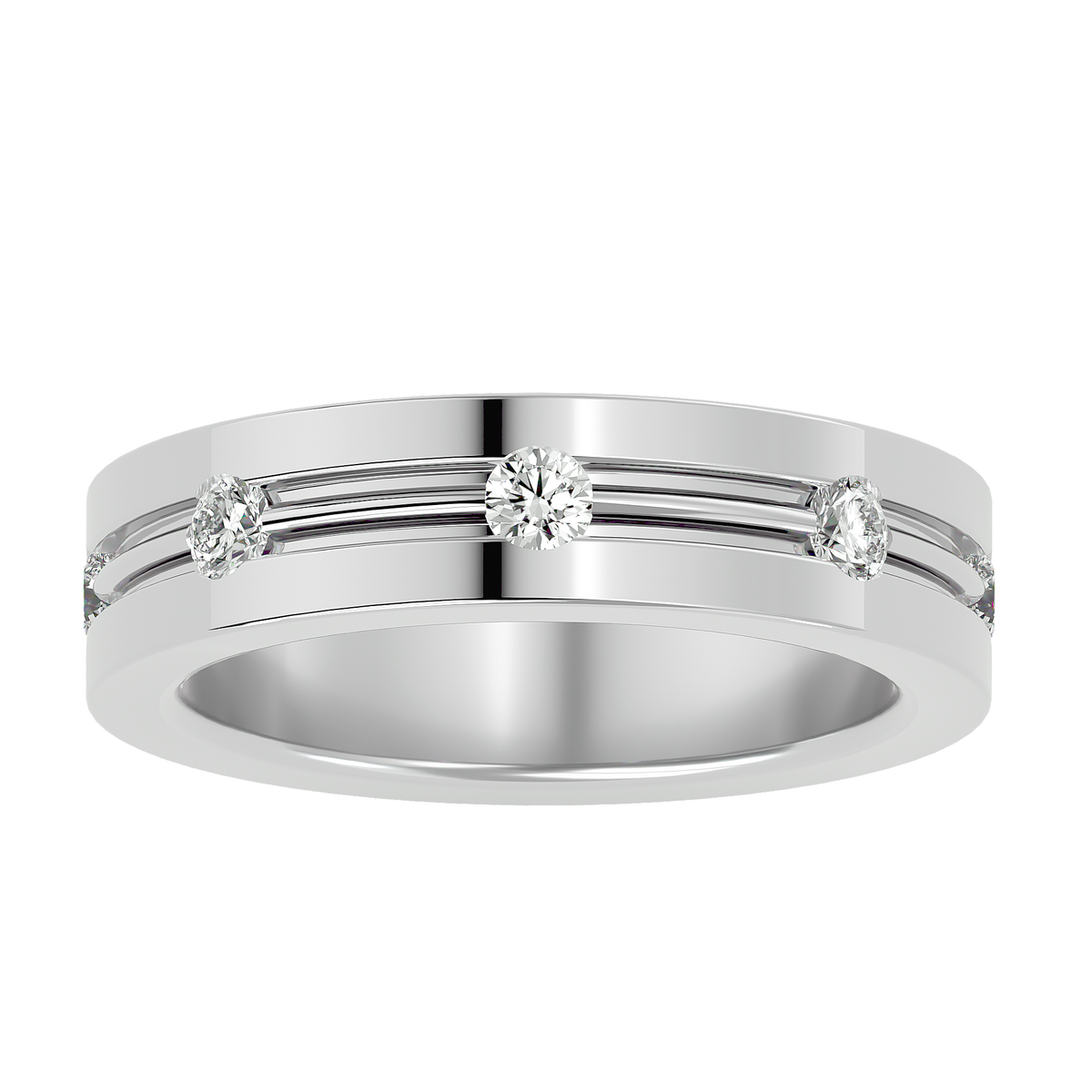 Geraldo Diamond Mens Ring