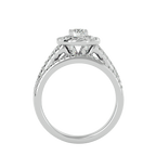 Caroline Solitaire Halo Ring