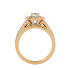 Caroline Solitaire Halo Ring