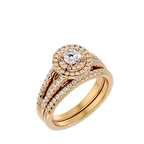 Caroline Solitaire Halo Ring