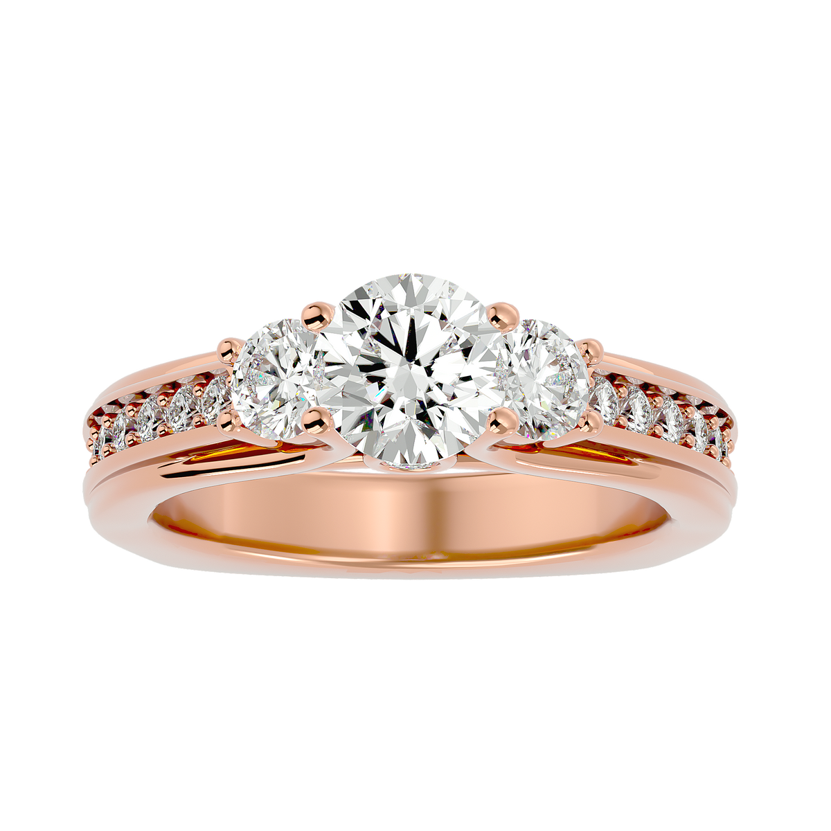 Samantha Three Stone Ring