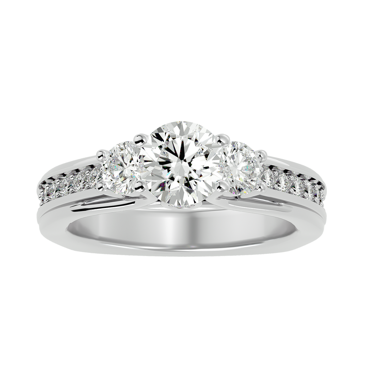 Samantha Three Stone Ring