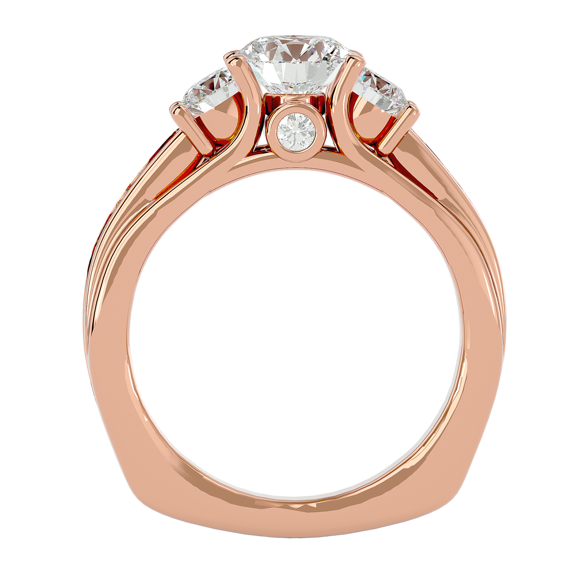 Samantha Three Stone Ring