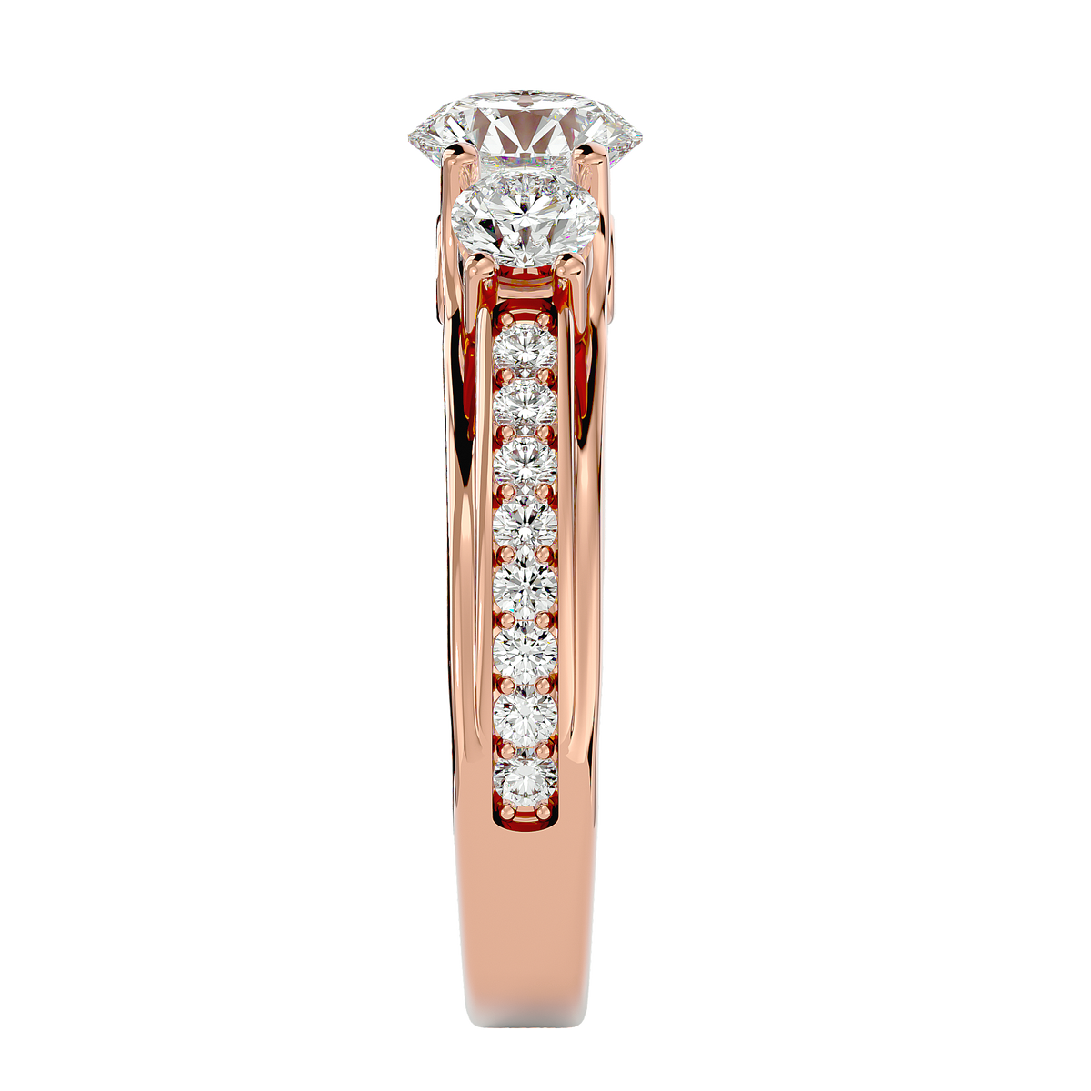 Samantha Three Stone Ring