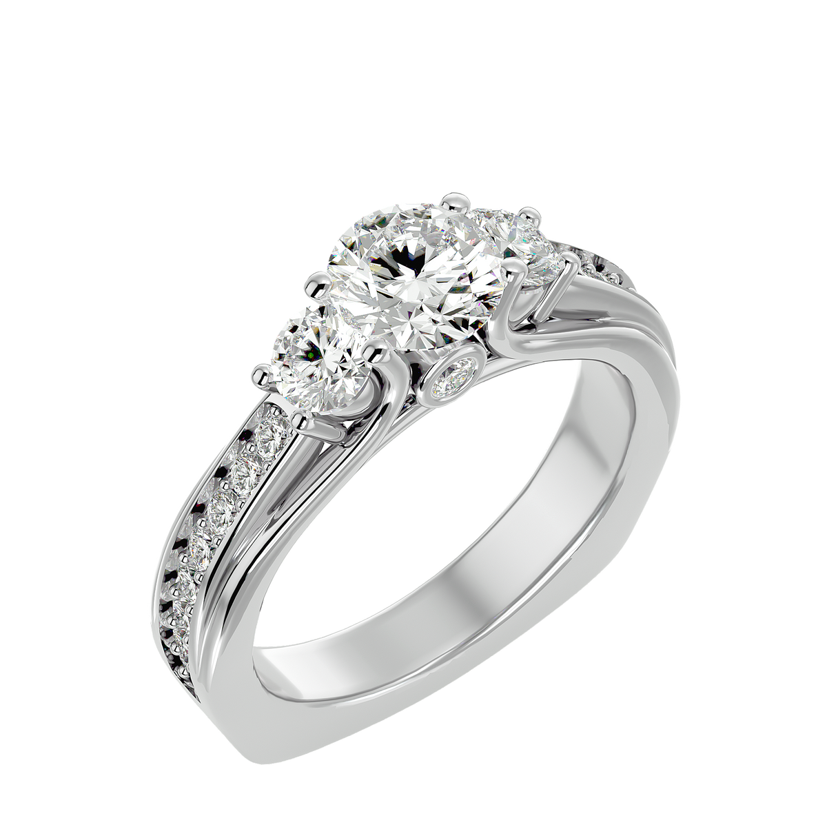 Samantha Three Stone Ring