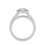Clementine Solitaire Halo Ring