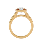 Clementine Solitaire Halo Ring