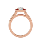 Clementine Solitaire Halo Ring
