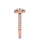 Clementine Solitaire Halo Ring