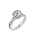 Clementine Solitaire Halo Ring