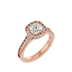 Clementine Solitaire Halo Ring