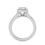 Coretta Solitaire Halo Ring