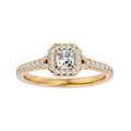 Coty Solitaire Halo Ring