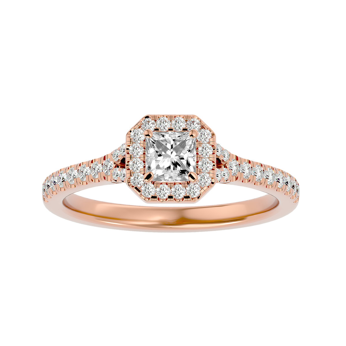 Coty Solitaire Halo Ring