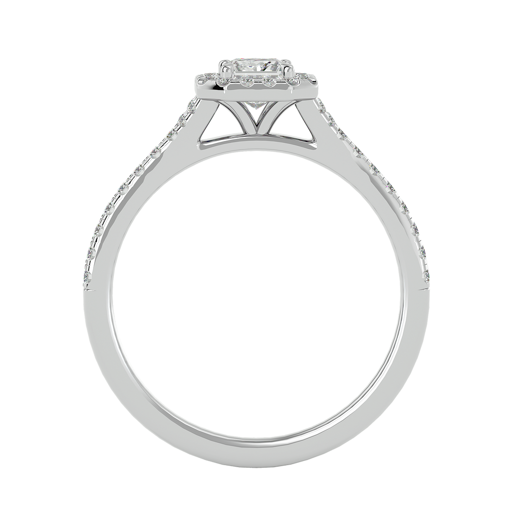Coty Solitaire Halo Ring