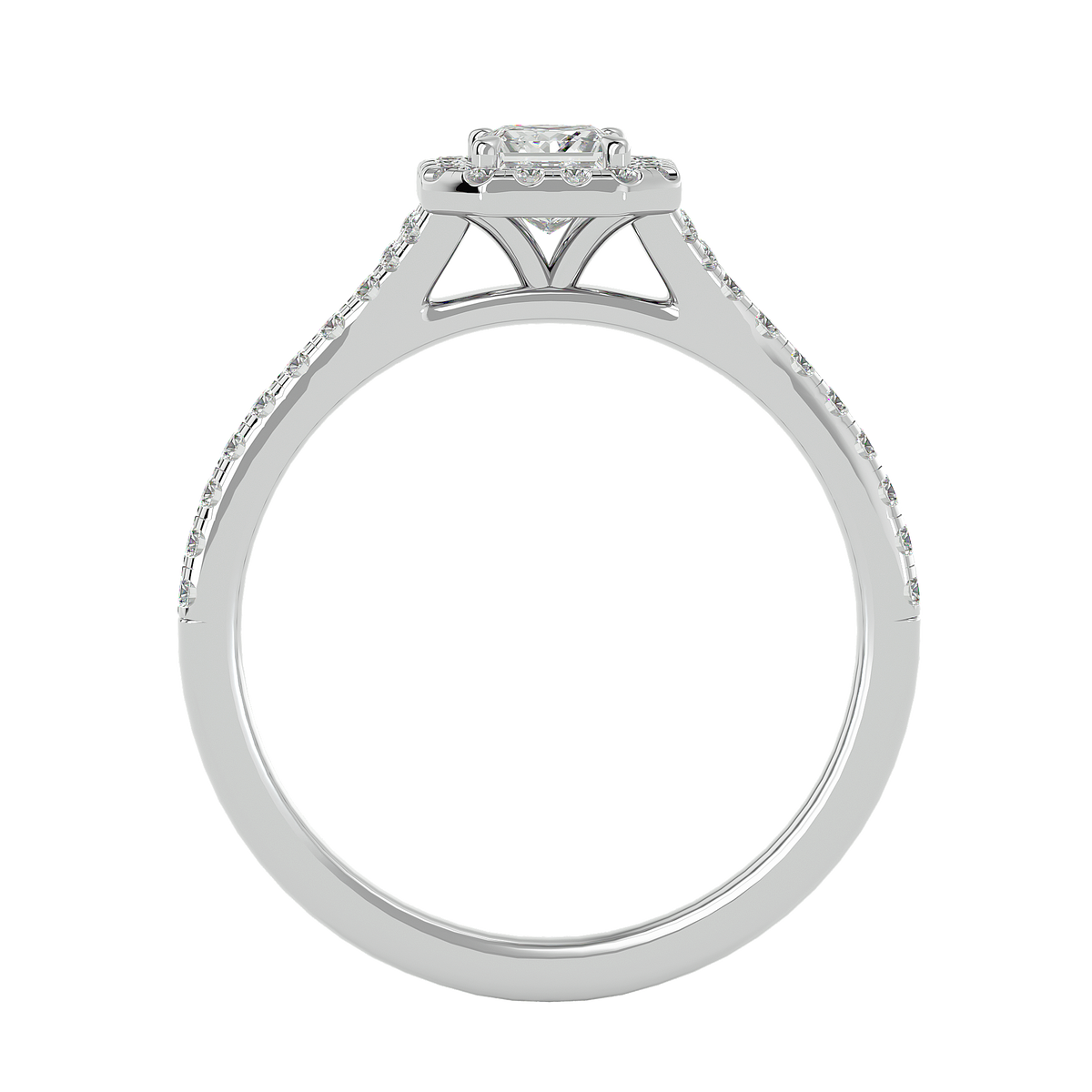 Coty Solitaire Halo Ring