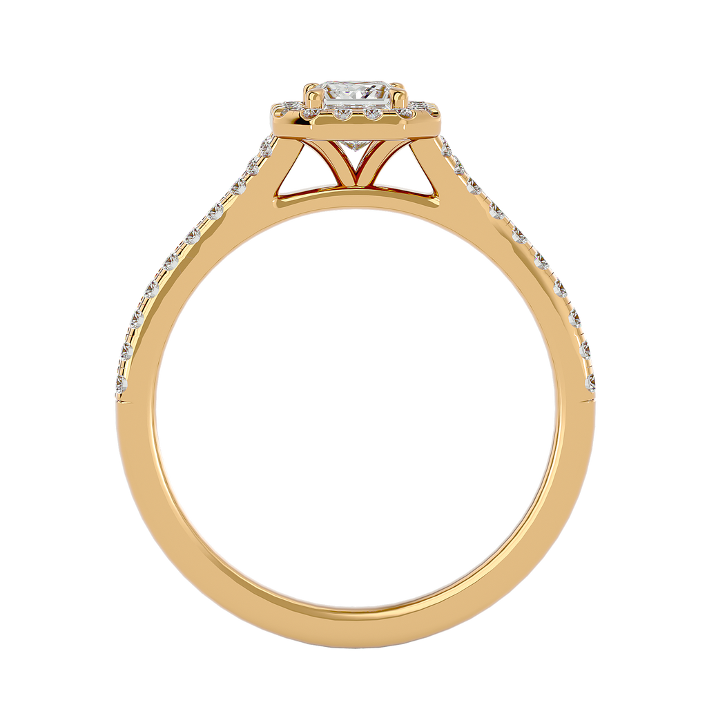 Coty Solitaire Halo Ring